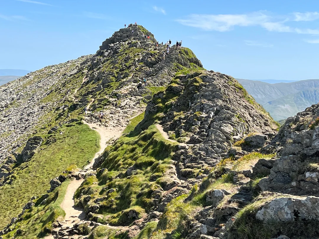 Stridden Edge Ridge Helvellyn via Striding Edge & Swirral Edge - Classic Lake District ...