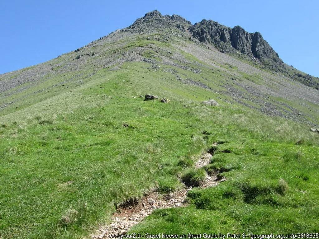 Path Conditions Great Gable Summit Loop from Wasdale Head (LDF-013) - Classic Lake ...